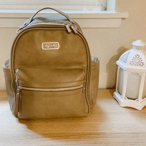 Itzy Ritzy taupe mini diaper bag